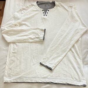 INC International Concepts Cream Long Sleeve Shirt